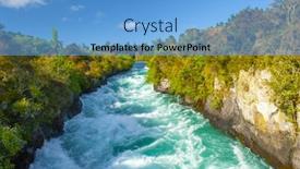  Presentation with falls - Slide set with wild-waikato-river-near-huka background and a light blue colored foreground