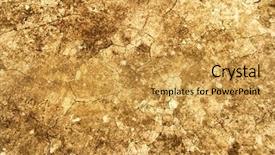 Presentation with soil texture - PPT theme consisting of wild west - dry soil texture background and a yellow colored foreground