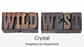  Presentation with movies - Presentation design having wild west - isolated text background and a light gray colored foreground