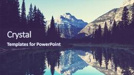  Presentation with montana - Colorful presentation theme enhanced with wilderness - glacier national park montana backdrop and a wine colored foreground