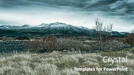  Presentation with wilderness - Slide deck with wilderness-mountain-countryside-in-iceland background and a gray colored foreground