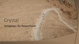  Presentation with wilderness - PPT theme enhanced with wilderness of judea from israel background and a coral colored foreground