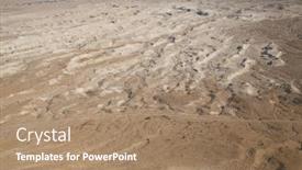  Presentation with wilderness - Theme consisting of wilderness of judea from israel background and a coral colored foreground