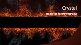  Presentation with flame - PPT layouts consisting of wildfire - fire flame background background and a wine colored foreground