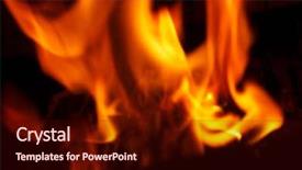  Presentation with wildfire - Cool new slide deck with wildfire - fire with flames backdrop and a wine colored foreground