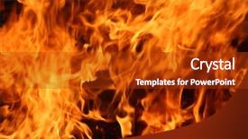  Presentation with bonfire - Cool new PPT theme with wildfire - fire wood fire bonfire backdrop and a crimson colored foreground