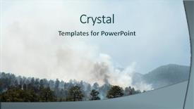  Presentation with forest fire - Amazing slides having wildfire - forest fire in the coconino backdrop and a sky blue colored foreground