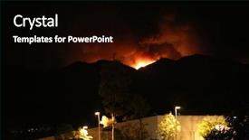 Presentation with wild fire - Slide deck with wildfire - wild fire california wild fire background and a black colored foreground