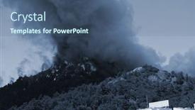  Presentation with wildfire - PPT layouts enhanced with wildfire-in-the-forest-near background and a ocean colored foreground