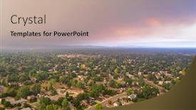  Presentation with wildfire - PPT theme with wildfire-smoke-from-cameron-peak background and a coral colored foreground