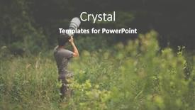  Presentation with wildlife - Beautiful slide deck featuring wildlife-photographer-shooting backdrop and a dark gray colored foreground