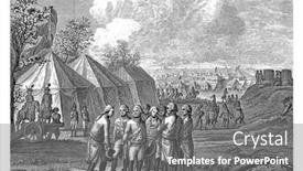  Presentation with engraving - Audience pleasing slide set consisting of willem-v-with-his-sons backdrop and a gray colored foreground