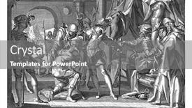  Presentation with good - Cool new PPT theme with william-iii-the-good-count backdrop and a gray colored foreground