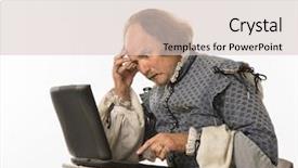  Presentation with shakespeare - Audience pleasing theme consisting of william shakespeare in period clothing backdrop and a lemonade colored foreground