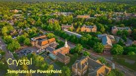  Presentation with virginia - Slides having williamsburg-virginia-usa-downtown background and a  colored foreground