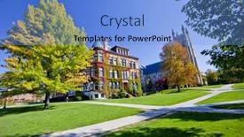  Presentation with church building - Slide set consisting of williamstown-oct-12-famous-williamstown background and a  colored foreground