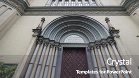 Presentation with believe - Audience pleasing slide set consisting of willing - tempio valdese meaning waldensian temple backdrop and a dark gray colored foreground
