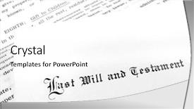  Presentation with estate planning - Colorful theme enhanced with wills estate planning - envelope with last will backdrop and a white colored foreground