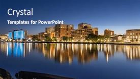  Presentation with north carolina - Slides enhanced with wilmington-north-carolina-usa-downtown background and a ocean colored foreground