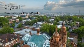  Presentation with north carolina - Presentation having wilmington-north-carolina-usa-historic background and a light blue colored foreground