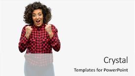  Presentation with bahasa arab - Slide deck enhanced with win lottery - beautiful arab woman happy background and a white colored foreground