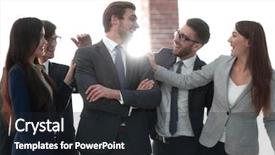  Presentation with negotiating - Beautiful presentation featuring win win negotiating - portrait of an enthusiastic business backdrop and a dark gray colored foreground