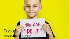  Presentation with win - Beautiful slide set featuring win win situation - poker player's best hand backdrop and a sky blue colored foreground