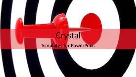  Presentation with target - PPT layouts with win win strategy - success target background and a red colored foreground