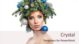  Presentation with beauty and fashion - Cool new presentation theme with wind blowing trees - beauty fashion model girl backdrop and a lemonade colored foreground