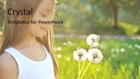  Presentation with dreams - Theme enhanced with wind blowing trees - summer dreams background and a  colored foreground