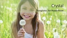  Presentation with watercolor summer floral - Beautiful PPT layouts featuring wind blowing trees - summer wishes backdrop and a  colored foreground