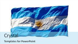  Presentation with flag of argentina - Amazing presentation design having wind damage - flag of argentina on white backdrop and a light blue colored foreground