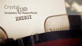  Presentation with wind energy - Amazing presentation theme having wind-energy-phrase-written backdrop and a sky blue colored foreground