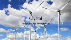  Presentation with wind energy - Cool new slides with wind energy backdrop and a light blue colored foreground