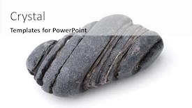  Presentation with erosion - Slides having wind erosion stone isolated background and a white colored foreground