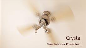  Presentation with wind - Amazing presentation theme having wind fan - concept of summer ceiling cooling backdrop and a lemonade colored foreground