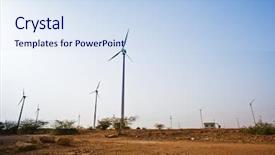  Presentation with rural india - Cool new PPT layouts with wind farm jaisalmer rajasthan india backdrop and a sky blue colored foreground