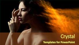  Presentation with black woman - Audience pleasing slide deck consisting of wind fire - photo of beautiful woman backdrop and a  colored foreground