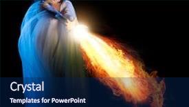  Presentation with black girl - Presentation featuring wind fire - young elven girl isolated background and a  colored foreground