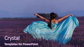  Presentation with lavander - Amazing slides having wind in purple lavander backdrop and a wine colored foreground