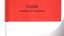  Presentation with wind - PPT theme consisting of wind isolated over white background and a red colored foreground