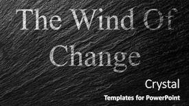  Presentation with wind - PPT theme with wind-of-change-chalk-text background and a black colored foreground