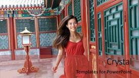  Presentation with old china - Amazing slide set having wind of happiness and lust backdrop and a red colored foreground