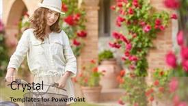  Presentation with country - Audience pleasing slide deck consisting of wind rose - sexy woman with vintage bike backdrop and a  colored foreground