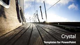  Presentation with boating - Amazing presentation design having wind sail - boating detail backdrop and a dark gray colored foreground