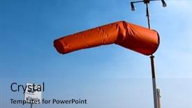  Presentation with signal - Cool new presentation design with wind sock and signal heliport backdrop and a light blue colored foreground