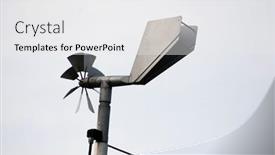 Presentation with wind - Slides consisting of wind-speed-anemometer-measuring-tool background and a white colored foreground