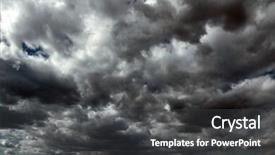  Presentation with storm clouds - Slides having wind storms cyclones - beautiful storm sky with clouds background and a dark gray colored foreground
