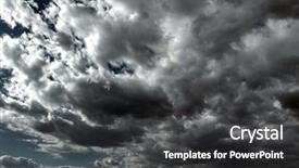  Presentation with storm clouds - PPT layouts consisting of wind storms cyclones - beautiful storm sky with clouds background and a dark gray colored foreground
