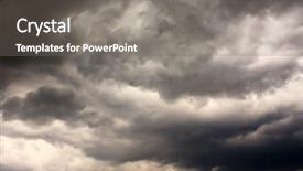  Presentation with wind - PPT layouts having wind storms cyclones - stormy clouds background and a gray colored foreground